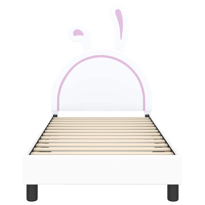 Struttura letto bambini con testata Bianco 80 x 160 cm PU 42011192