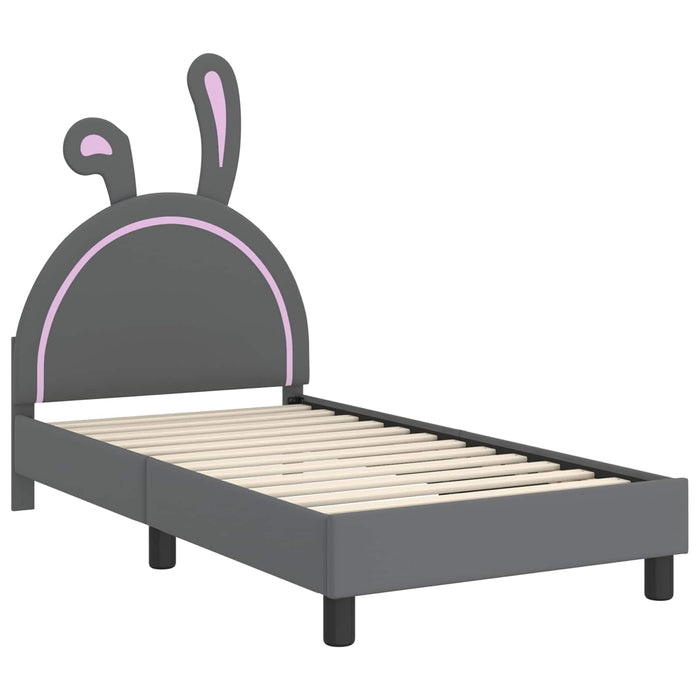 Struttura letto bambini con testata Grigio chiaro 80 x 160 cm 42011193