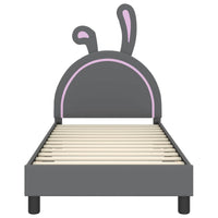 Struttura letto bambini con testata Grigio chiaro 80 x 160 cm 42011193