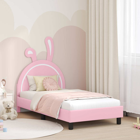 Struttura letto bambini con testata Rosa 80 x 160 cm PU 42011194