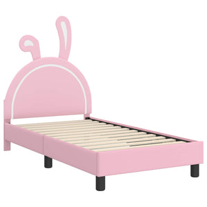 Struttura letto bambini con testata Rosa 80 x 160 cm PU 42011194