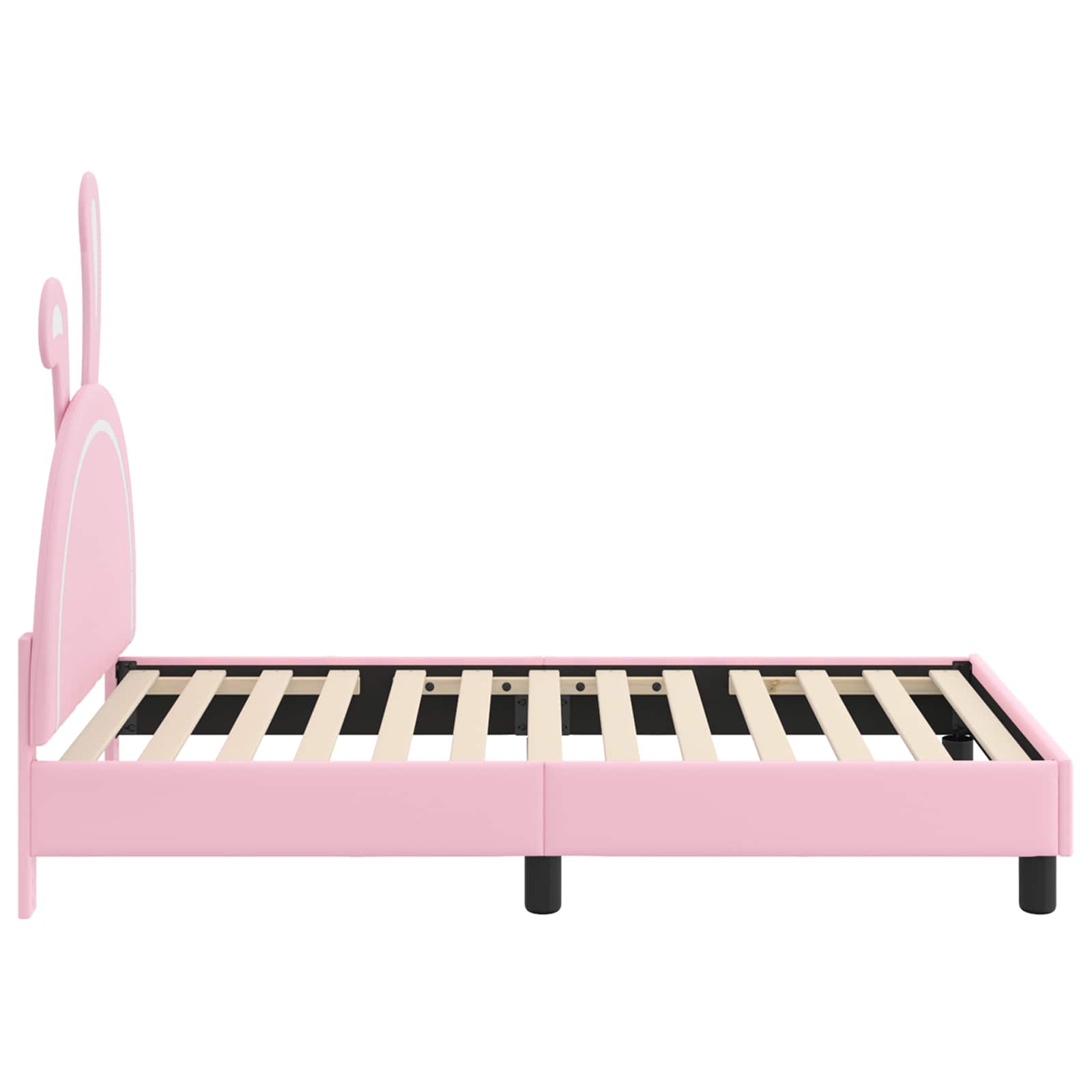 Struttura letto bambini con testata Rosa 80 x 160 cm PU 42011194