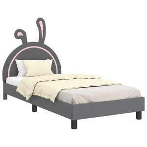 Struttura letto bambini con testata Grigio chiaro 80 x 200 cm 42011196