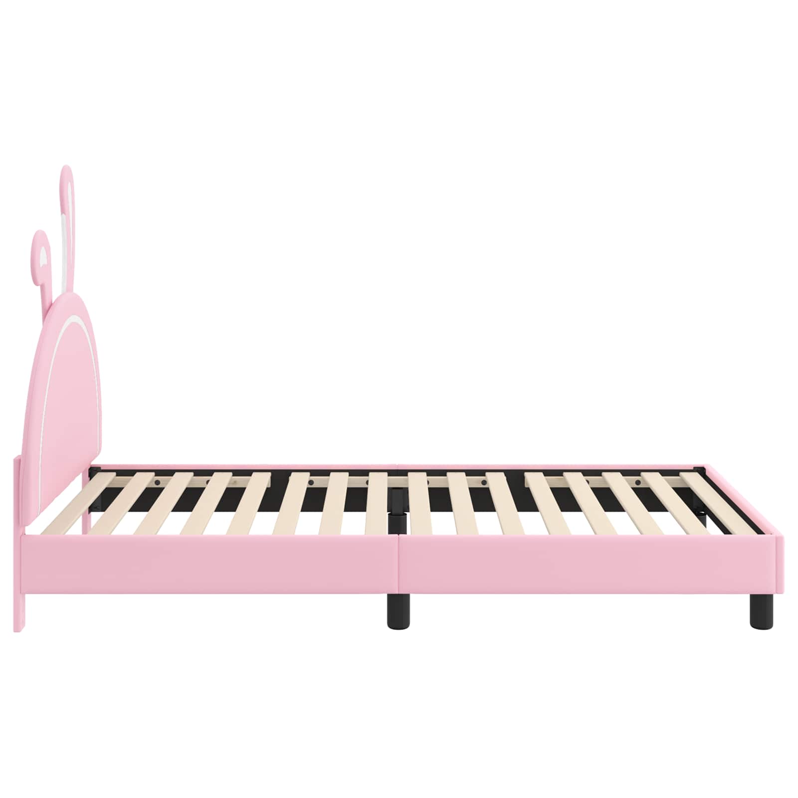 Struttura letto bambini con testata Rosa 80 x 200 cm PU 42011197