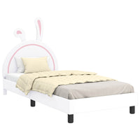 Struttura letto bambini con testata Bianco 90 x 190 cm PU 42011198