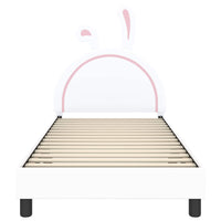 Struttura letto bambini con testata Bianco 90 x 190 cm PU 42011198