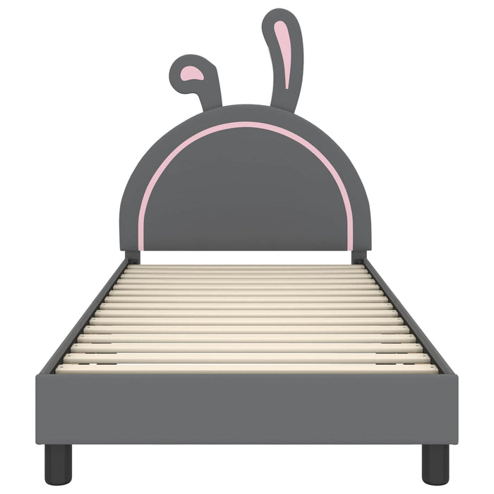 Struttura letto bambini con testata Grigio chiaro 90 x 190 cm 42011199