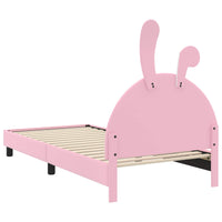 Struttura letto bambini con testata Rosa 90 x 190 cm PU 42011200