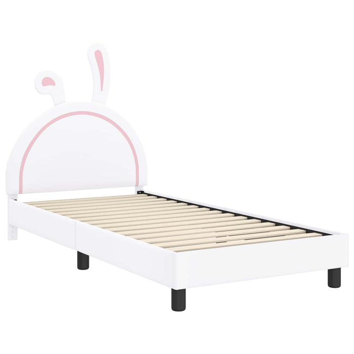 Struttura letto bambini con testata Bianco 90 x 200 cm PU 42011201