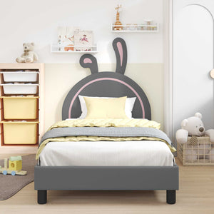 Struttura letto bambini con testata Grigio chiaro 90 x 200 cm 42011202