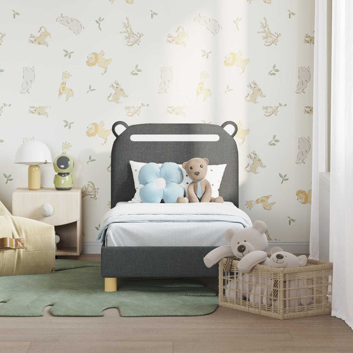 Struttura letto per bambini con testata Grigio scuro 42011205