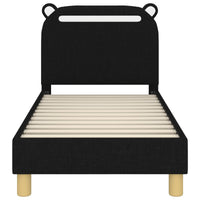 Struttura letto per bambini con testata Nero 70 x 140 cm 42011206