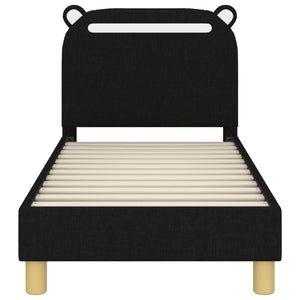 Struttura letto per bambini con testata Nero 70 x 140 cm 42011206