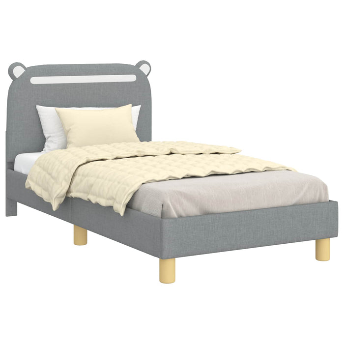 Struttura letto bambini con testata Grigio chiaro 80 x 160 cm 42011209