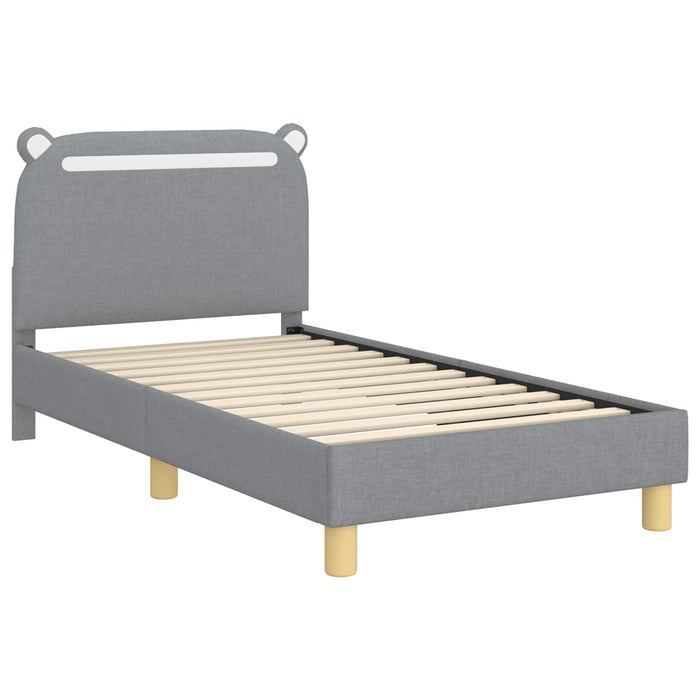 Struttura letto bambini con testata Grigio chiaro 80 x 160 cm 42011209