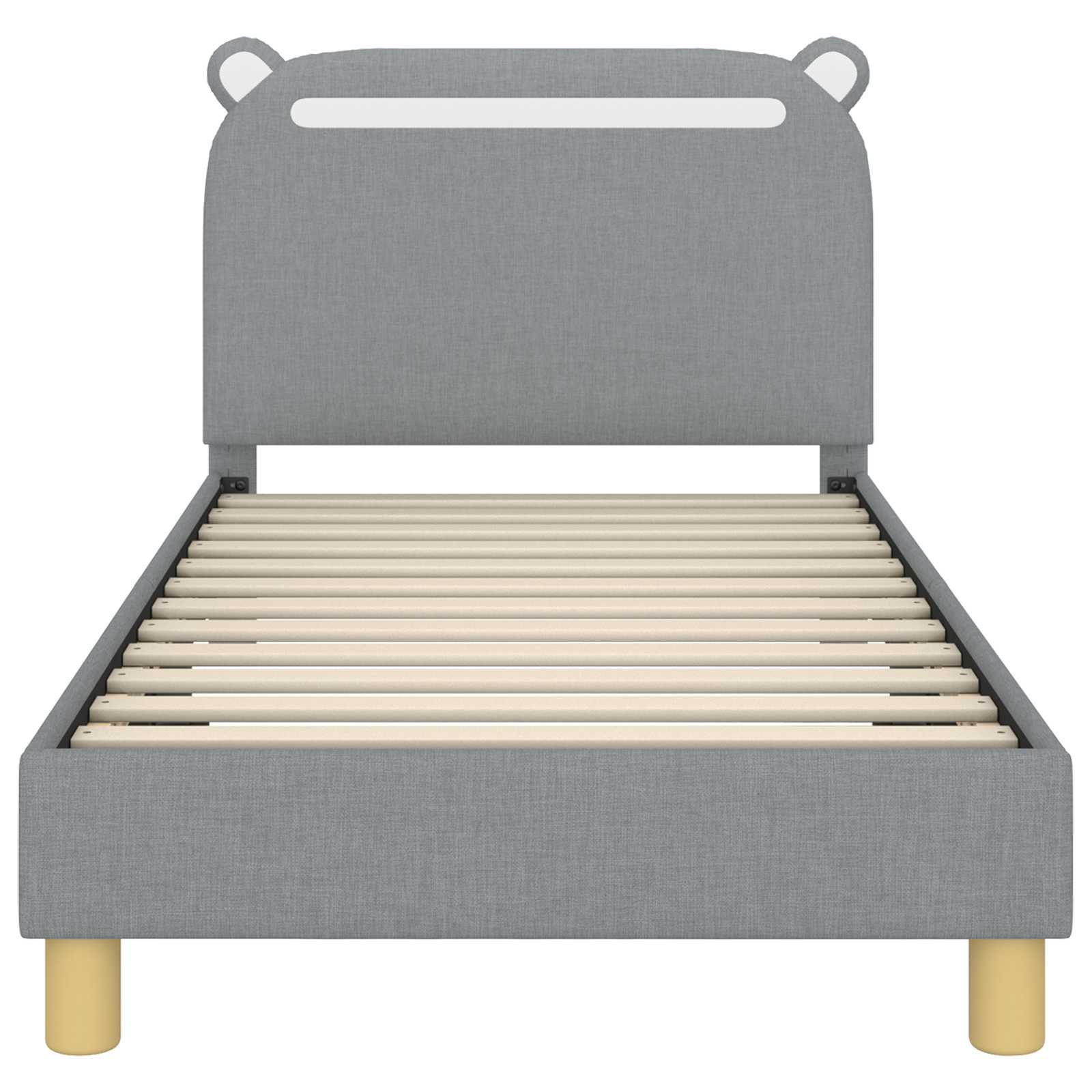 Struttura letto bambini con testata Grigio chiaro 80 x 160 cm 42011209