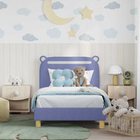 Struttura letto bambini con testata Blu jeans 80 x 160 cm 42011213