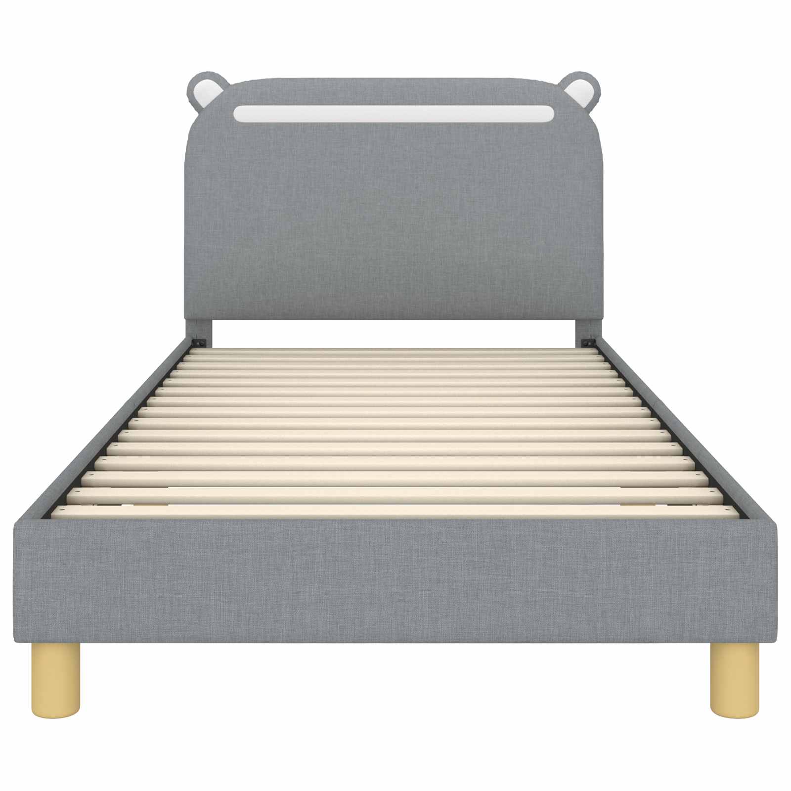 Struttura letto bambini con testata Grigio chiaro 80 x 200 cm 42011214
