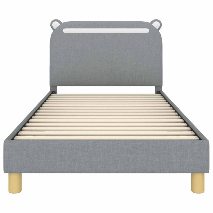 Struttura letto bambini con testata Grigio chiaro 90 x 190 cm 42011219