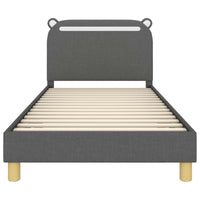 Struttura letto bambini con testata Grigio scuro 90 x 190 cm 42011220