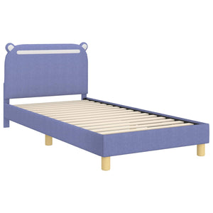 Struttura letto bambini con testata Blu jeans 90 x 190 cm 42011223