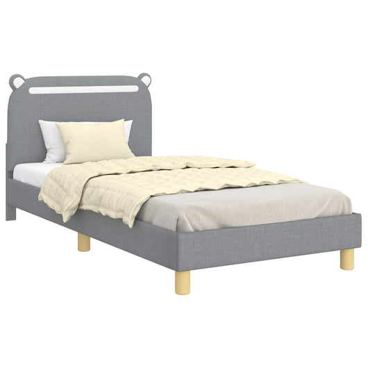 Struttura letto bambini con testata Grigio chiaro 90 x 200 cm 42011224