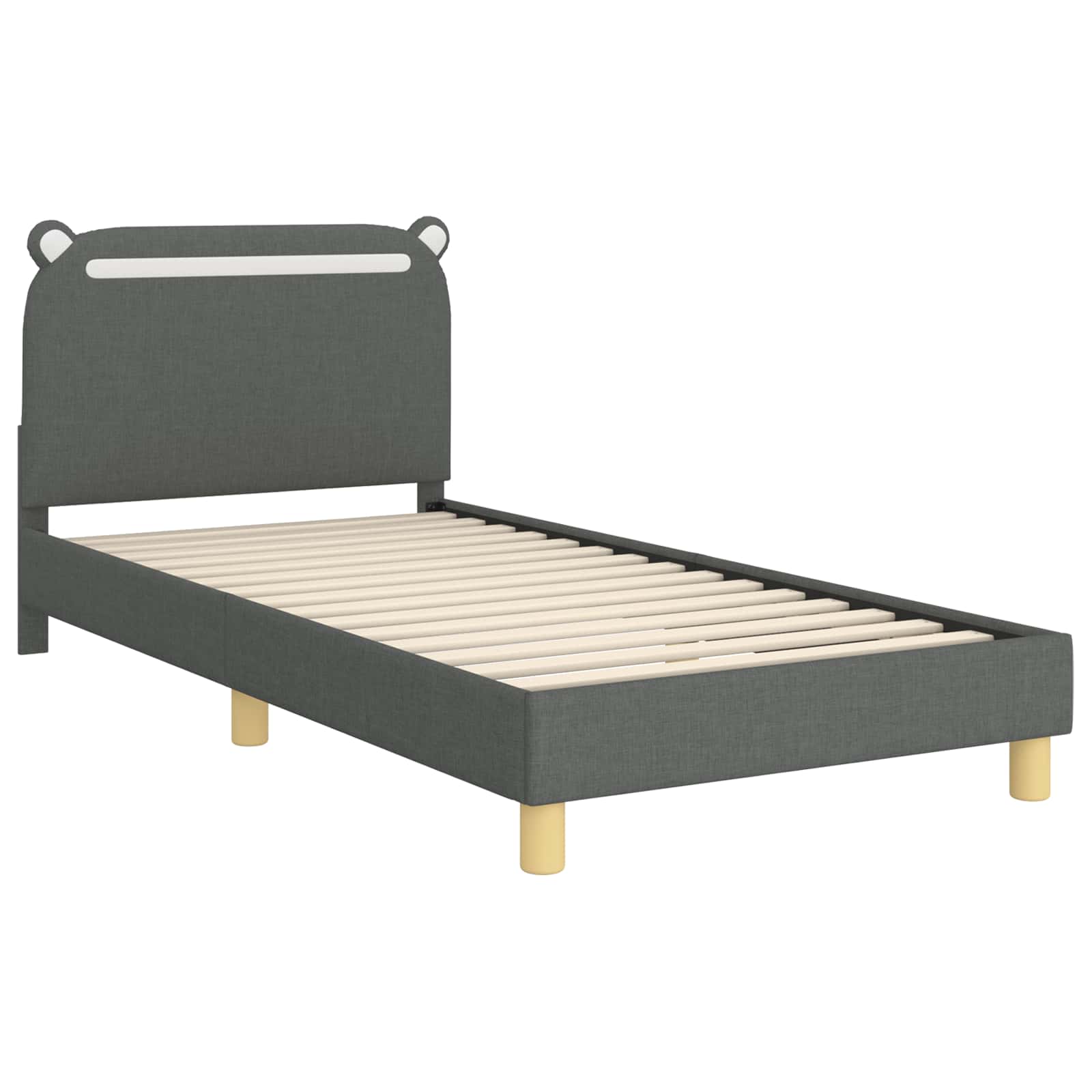Struttura letto bambini con testata Grigio scuro 90 x 200 cm 42011225