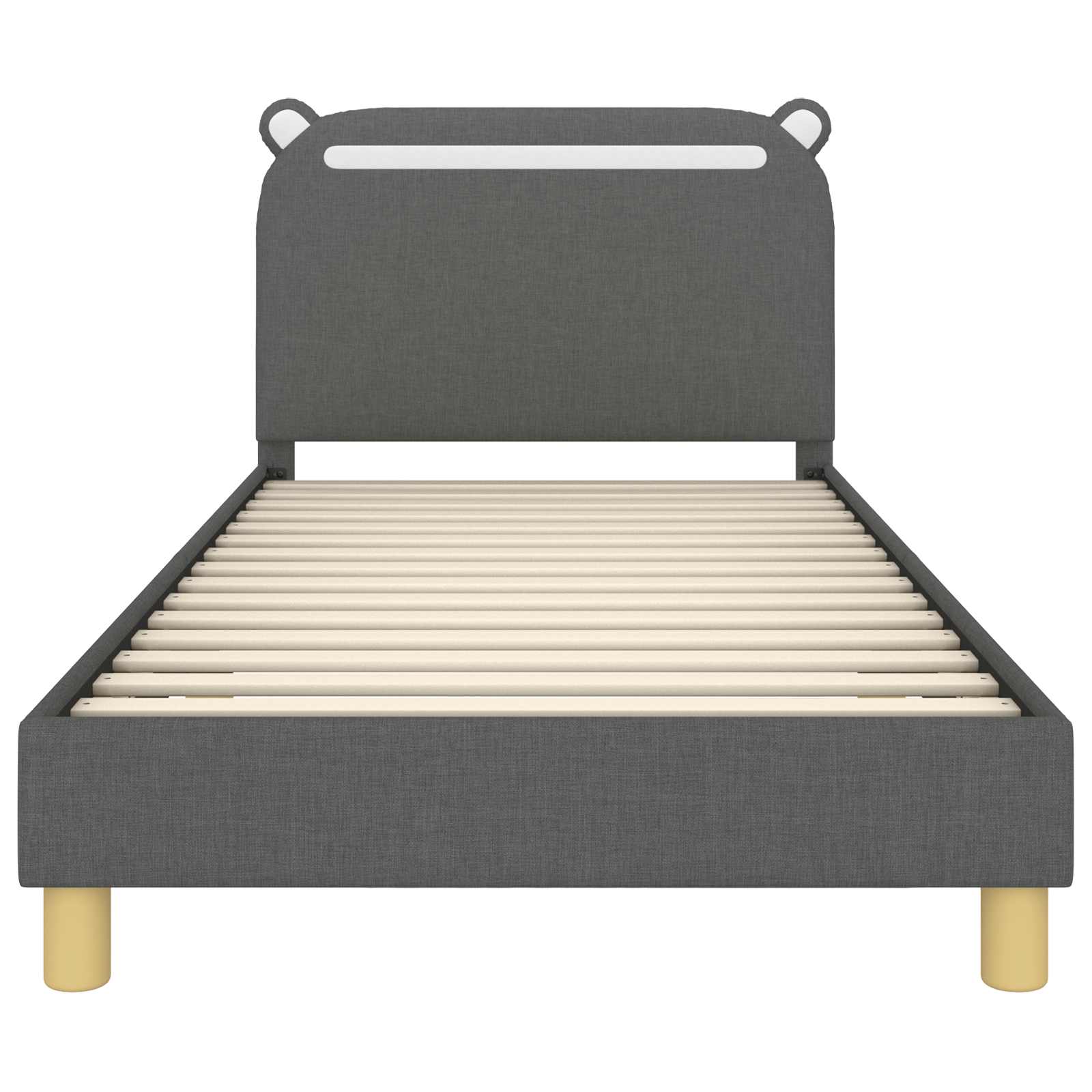 Struttura letto bambini con testata Grigio scuro 90 x 200 cm 42011225
