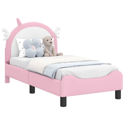 Struttura letto per bambini con testata Rosa 70 x 140 cm PU 42011229