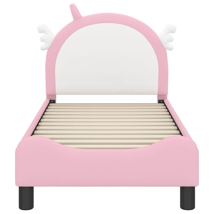 Struttura letto per bambini con testata Rosa 70 x 140 cm PU 42011229