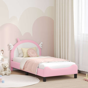 Struttura letto bambini con testata Rosa 80 x 160 cm PU 42011230
