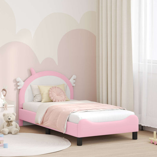 Struttura letto bambini con testata Rosa 80 x 160 cm PU 42011230