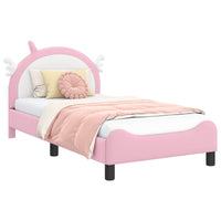 Struttura letto bambini con testata Rosa 80 x 160 cm PU 42011230