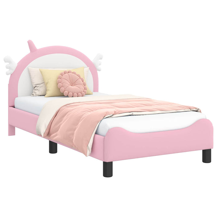 Struttura letto bambini con testata Rosa 80 x 160 cm PU 42011230