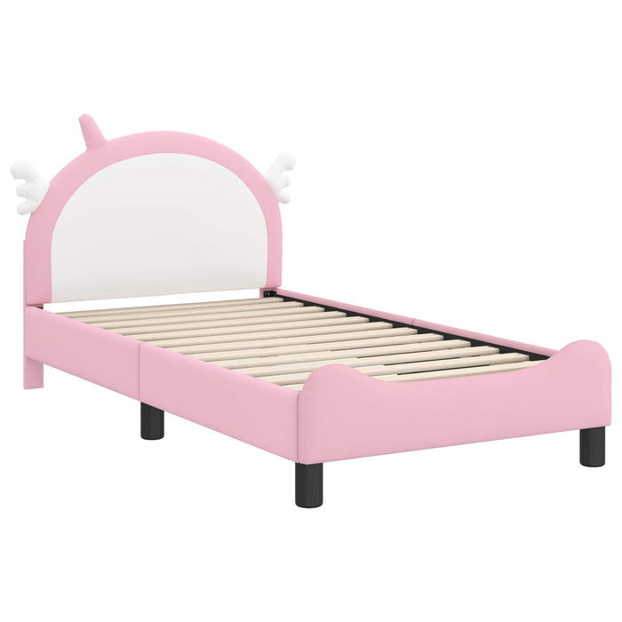 Struttura letto bambini con testata Rosa 80 x 160 cm PU 42011230