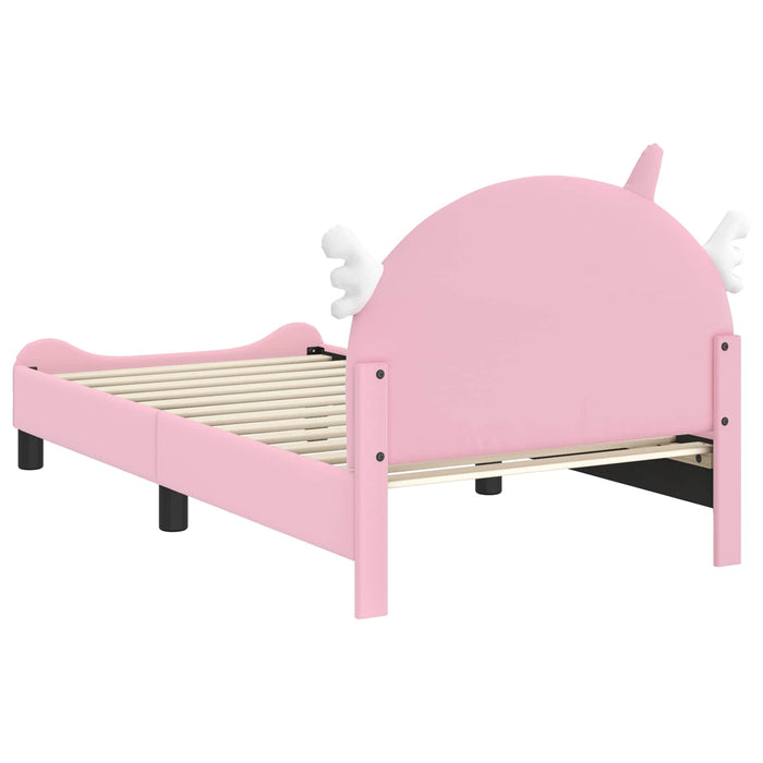 Struttura letto bambini con testata Rosa 80 x 160 cm PU 42011230