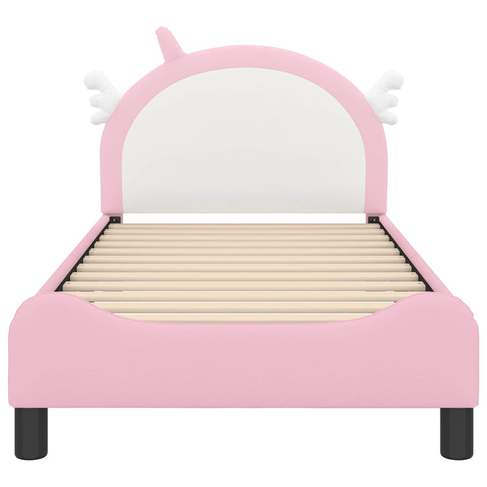 Struttura letto bambini con testata Rosa 80 x 160 cm PU 42011230