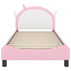 Struttura letto bambini con testata Rosa 90 x 200 cm PU 42011233