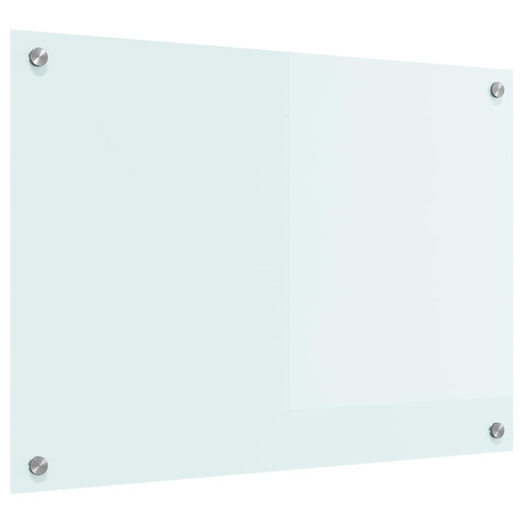 Rivestimento da Cucina-Paraschizzi per Cucina Bianco 70 x 50 cm vetro temperato