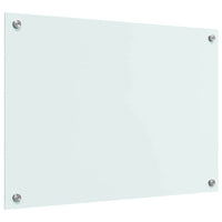 Rivestimento da Cucina-Paraschizzi per Cucina Bianco 70 x 50 cm vetro temperato