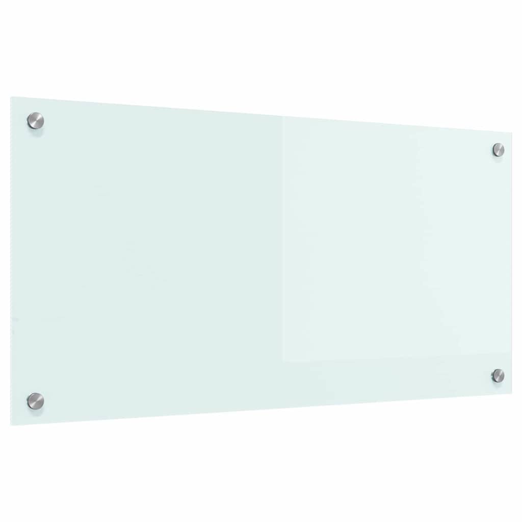 Rivestimento da Cucina-Paraschizzi per Cucina Bianco 80 x 40 cm vetro temperato