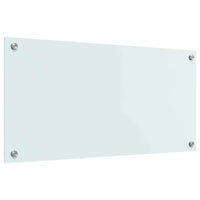 Rivestimento da Cucina-Paraschizzi per Cucina Bianco 80 x 40 cm vetro temperato