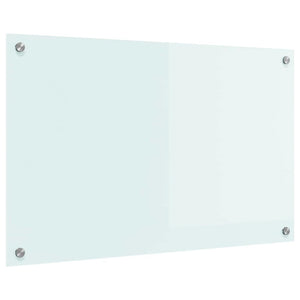 Rivestimento da Cucina-Paraschizzi per Cucina Bianco 80 x 50 cm vetro temperato