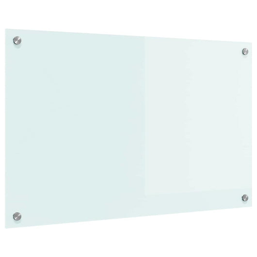 Rivestimento da Cucina-Paraschizzi per Cucina Bianco 80 x 50 cm vetro temperato