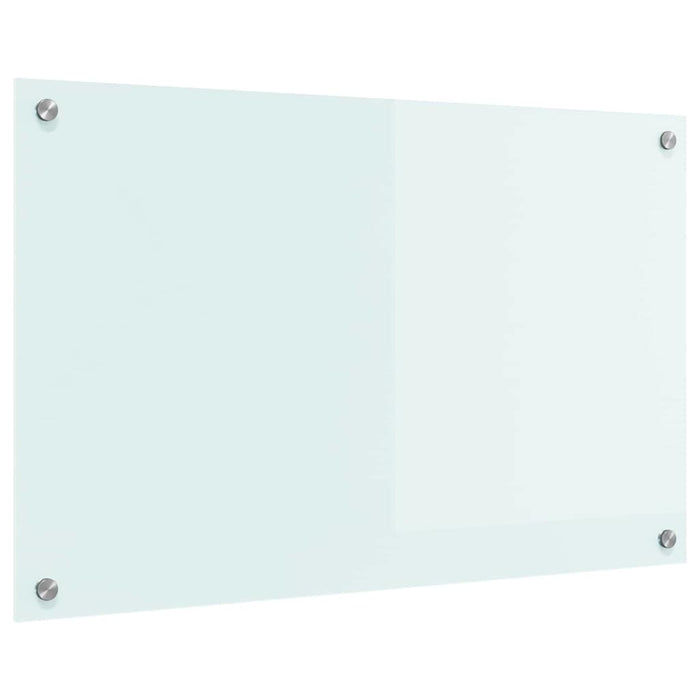 Rivestimento da Cucina-Paraschizzi per Cucina Bianco 80 x 50 cm vetro temperato