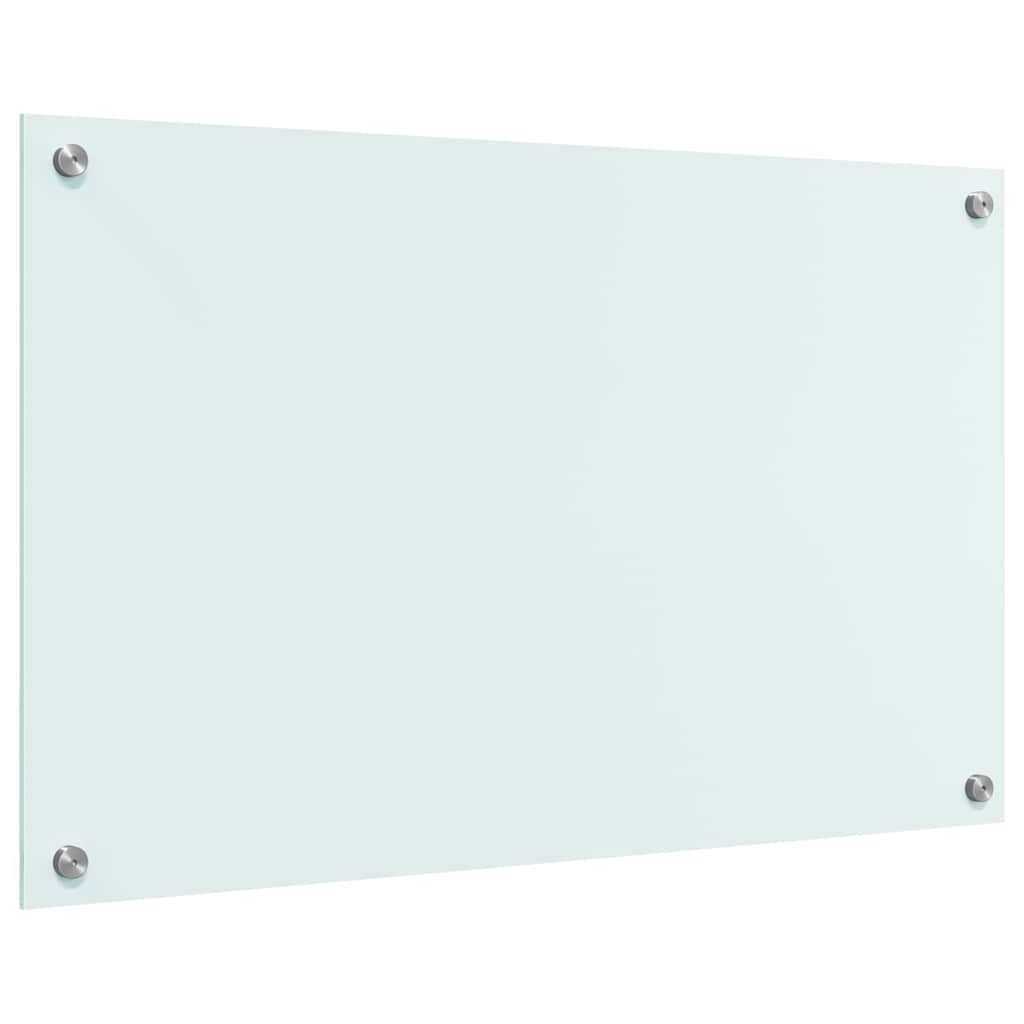 Rivestimento da Cucina-Paraschizzi per Cucina Bianco 80 x 50 cm vetro temperato