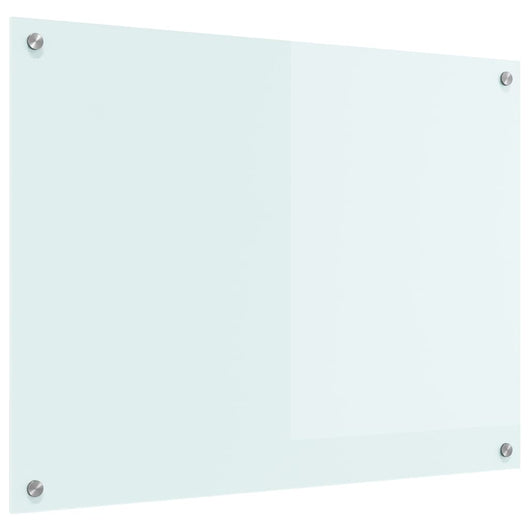 Rivestimento da Cucina Bianco 80 x 60 x 0.8 cm vetro temperato 42018013