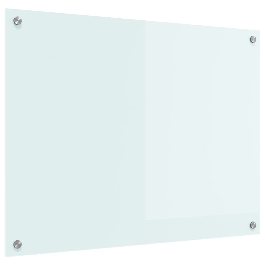 Rivestimento da Cucina-Paraschizzi per Cucina Bianco 80 x 60 cm vetro temperato