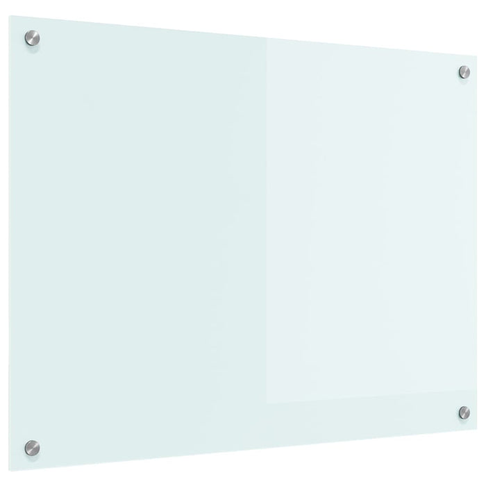 Rivestimento da Cucina-Paraschizzi per Cucina Bianco 80 x 60 cm vetro temperato