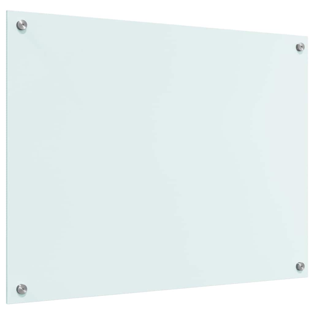 Rivestimento da Cucina-Paraschizzi per Cucina Bianco 80 x 60 cm vetro temperato